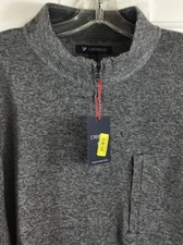 Daniel Cremieux 1/4 Zip Pullover Sweater Men’s XXL Gray Soft Lightweight $115