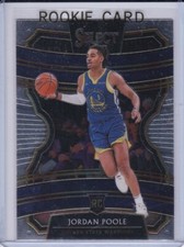 JORDAN POOLE ROOKIE CARD Golden State Warriors 2019 SELECT BASKETBALL RC MINT!