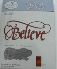 NEW SEALED Elizabeth Craft Designs Steel Cutting Die 1049 - Believe