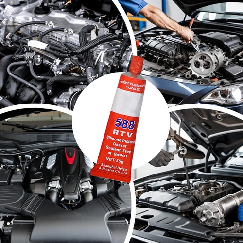 1/2 Red RTV High Temp Gasket Maker High Temp Sealant for Auto Engine Valve Cover - Picture 4 of 10