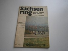 Sachsenring, int. Auto + Motorrad Rennen, Programm Startliste Rennprogramm 1983
