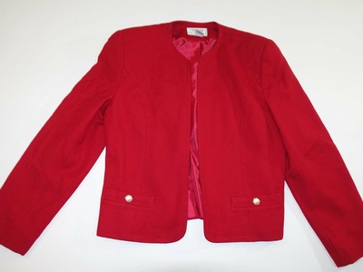 petite red blazer