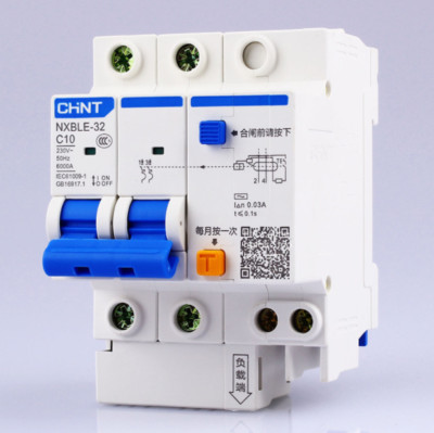 Chint NXBLE-32 Series Circuit Breaker Leakage Protector C-Type  Brand