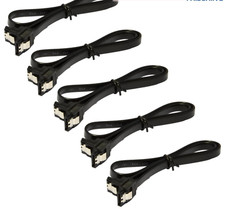 5X 18" SATA 3.0 Cable SATA3 III 6GB/s Right Angle Serial ATA SSD Hard Drive