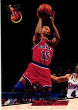 1993-94 Ultra Washington Bullets Basketball Card #192 Michael Adams