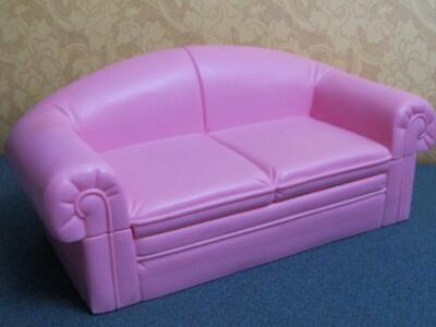 1992 Barbie Doll Furniture SO MUCH TO DO Dream LIVING ROOM PINK COUCH/SOFA EXCLT