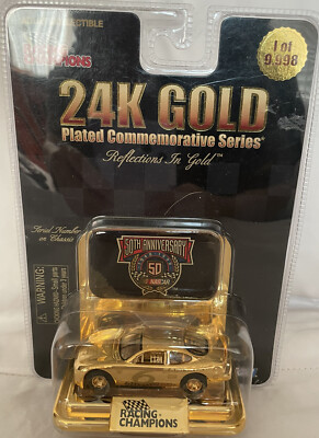 Racing Champions 24K Gold Plated Series NASCAR 50th Anniversary