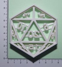 dungeons and dragons inspired Dice  Cookie or fondant  Cutter 3d printed