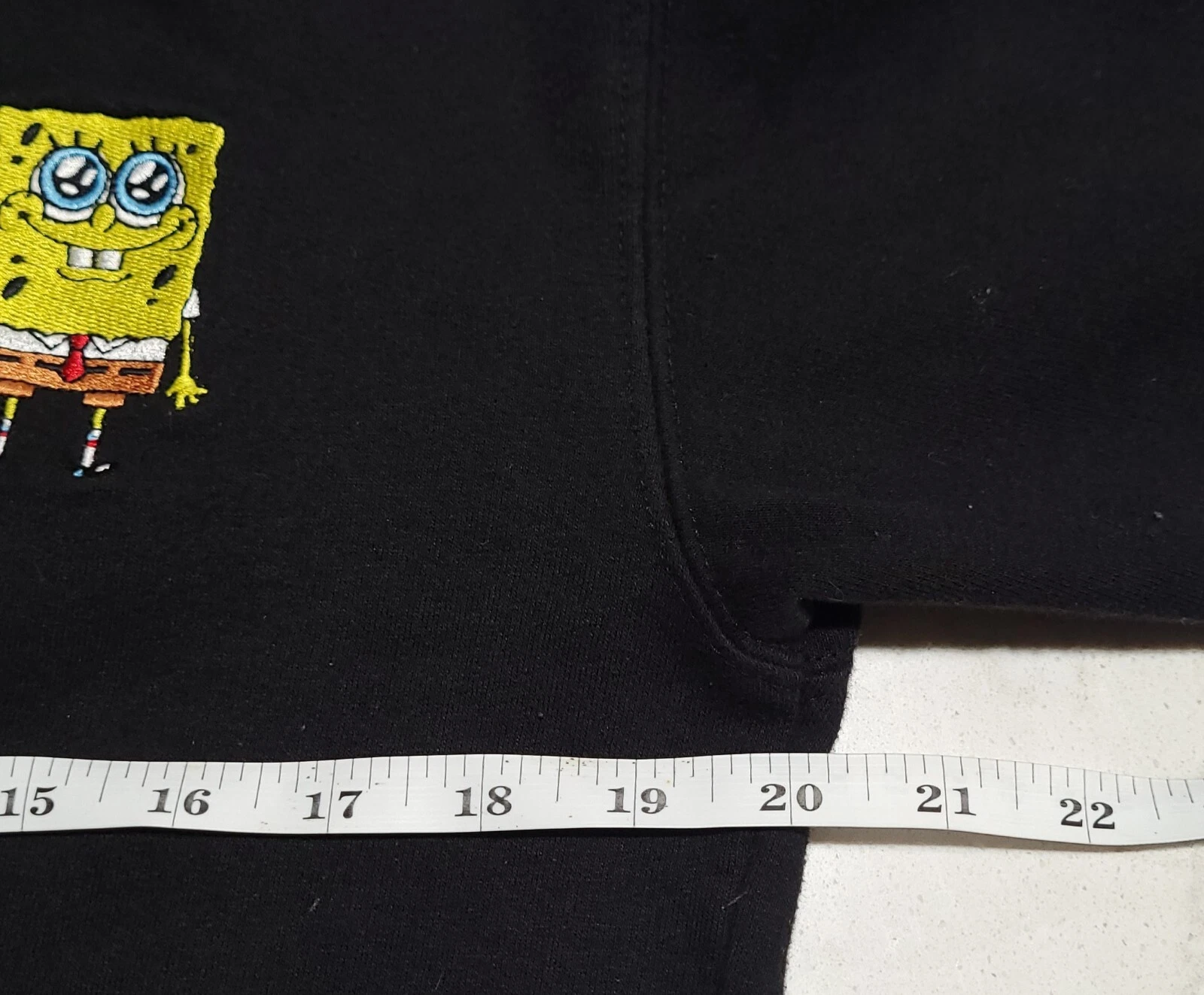 Nick 90s Spongebob Squarepants Embroidered Sweatshirt Size Small NWOT