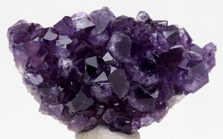 AMETHYST QUARTZ Crystal Cluster Geode Mineral Specimen Section