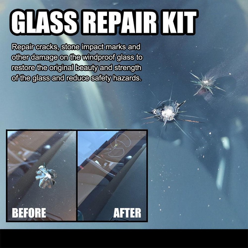 Car Window Cracks Gone Glass Repair Kit DIY Cars Windshield Kits Glass