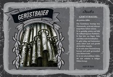 Blechschild 18x12 Gerüstbauer präziser Athlet Wand Deko Bar Kneipe Sammler Gesch