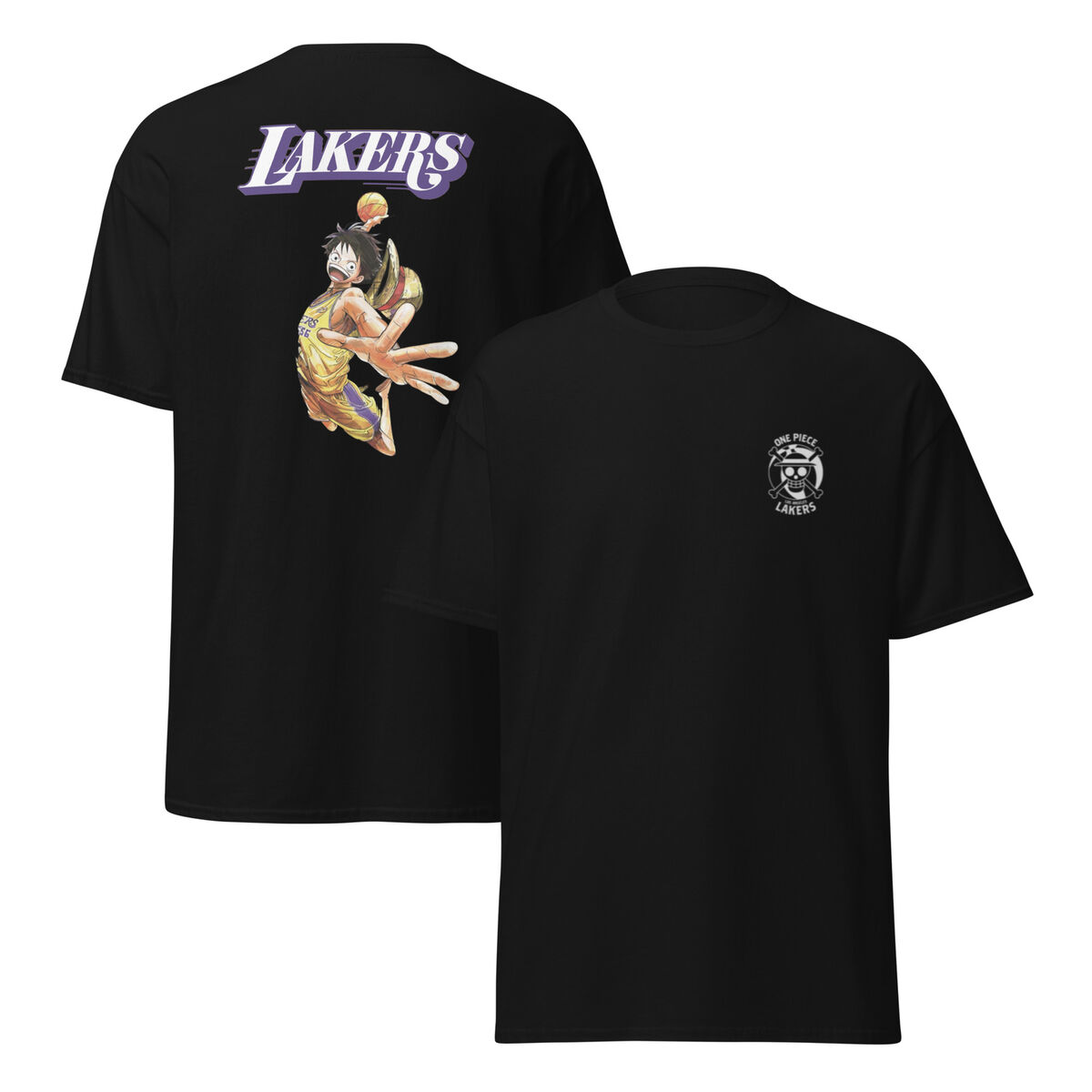 ONE PIECE X LAKERS collab Luffy DUNK Anime T-shirt | eBay ONE PIECE X LAKERS collab Luffy DUNK Anime T-shirt | eBay