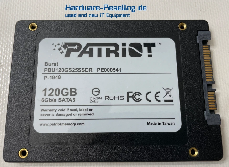 Patriot 120GB Burst 2,5" SATA III 6G SSD PBU120GS25SSDR P-1948 - Bild 2 von 2