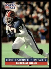 1991 NFL PRO SET CORNELIUS BENNETT BUFFALO BILLS #74