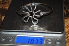 Antique silver flower bracelet