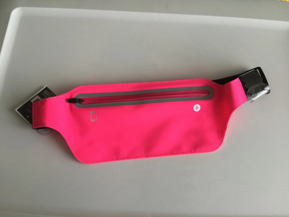 Belt Bag Neon Colors Holds Phone Cards Keys Money Zip Close Adjustable Belt NWT