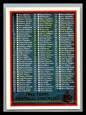 1996 Topps Football # 221 - 440 - Pick Your Card!