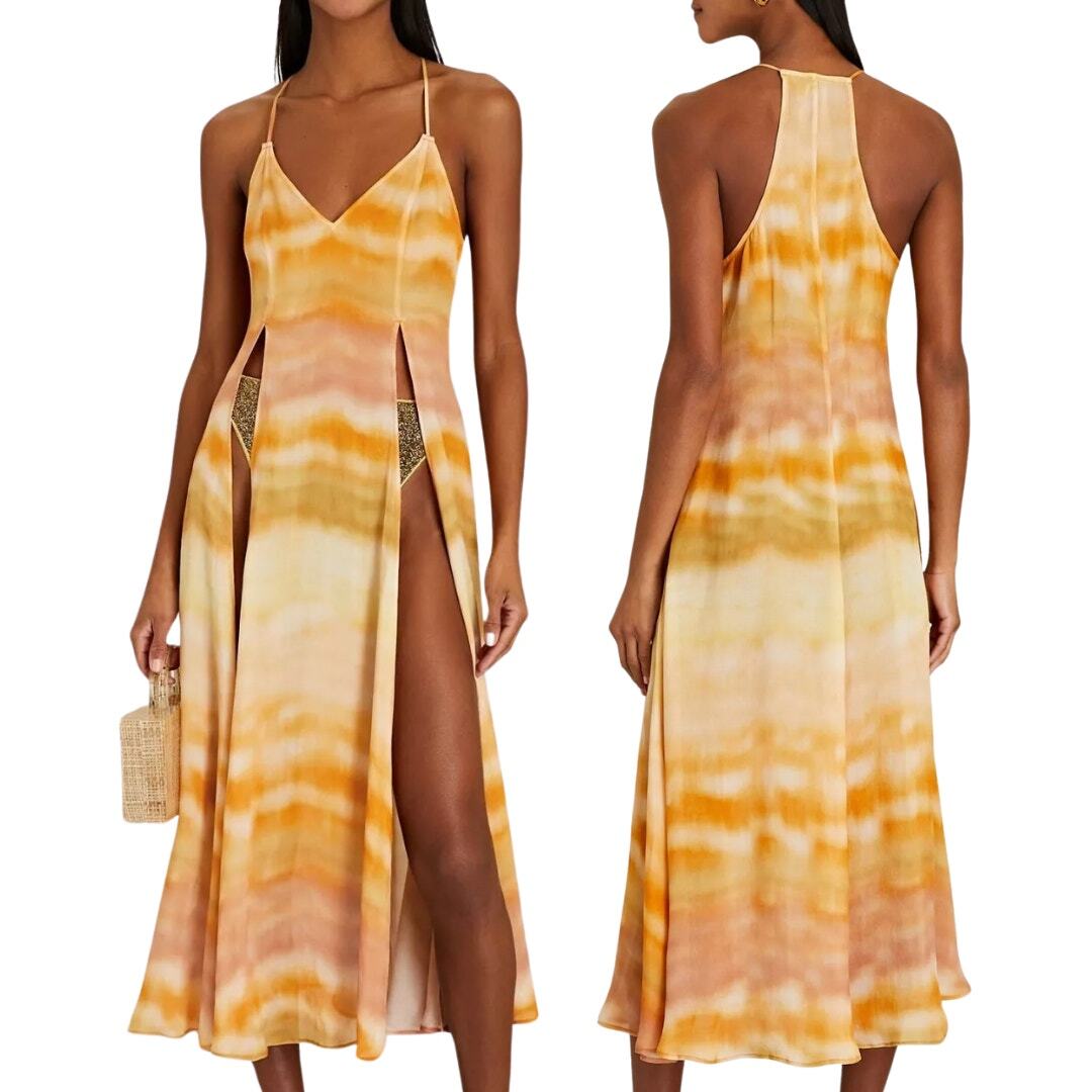 cult gaia beach dress Cult Gaia Cardela Dress in Blue
