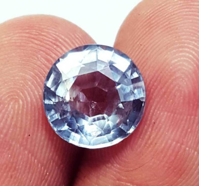 100% Natural Aquamarine 3.40 Ct Round Shape Loose Gemstone Certified