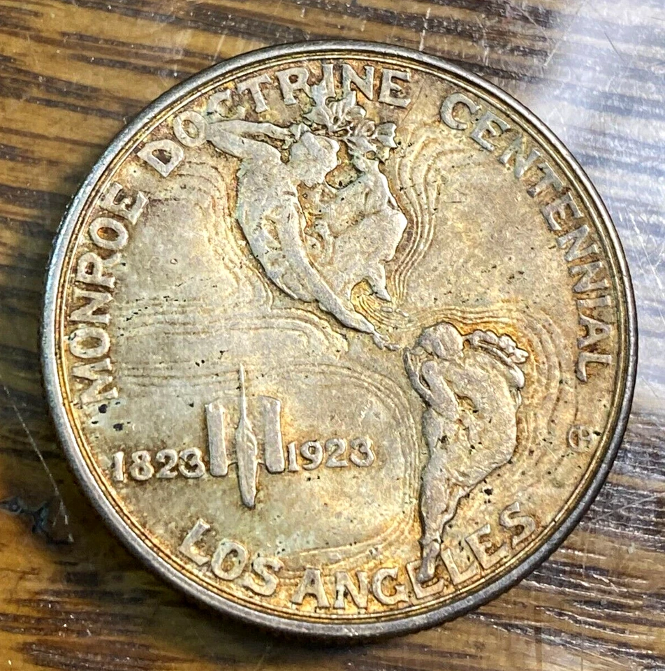 1923-S Monroe Commemorative 50c. Pretty Original Very Choice Uncirculated CHN - Image 2 of 2