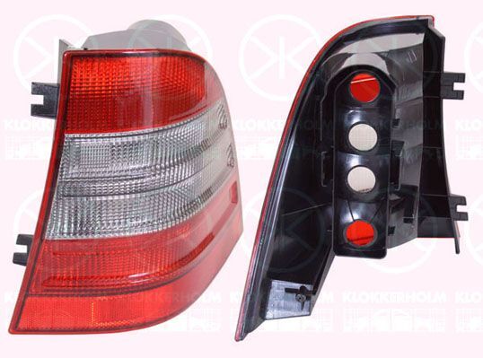 NEU RüCklicht Lampe - RH - Ohne Basis - Passt FüR Mercedes M-Klasse 1998-2005-image