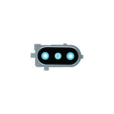 For Xiaomi Mi 8 Replacement Rear Camera Lens With Cover Bezel Ring (Silver)