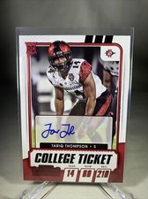 2021 Panini Contenders Draft Picks College Ticket Auto Tariq Thompson #302 Auto