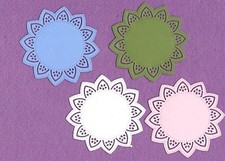 FLOWER FRAME die cuts scrapbook cards