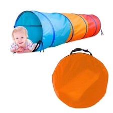 PREMIUM PLAY TUNNEL INTERACTIVE COLOURFUL 180CM FOR KIDS INDOOR OUTDOOR FUN