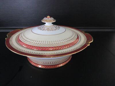Vintage Round Covered Vegetable Bowl Cimarron by NORITAKE M circa 1930 Excellent