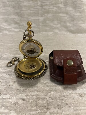 Deer Pocket Watch National Fish Wildlife Foundation Franklin Mint Repair 
