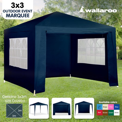 NEW BLUE 3x3 GAZEBO PARTY TENT EVENT 