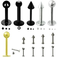 Piercing Labret Piercing Labial Helix Tragus Monroe Madonna Enchufe Cono Ball