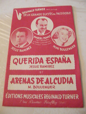 Partition Querida Espana J Ramirez Arenas De Alcudia Boulenger 1958 M Pomes