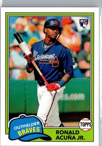 2018 Topps Fire Ronald Acuña Jr. RC #109 Atlanta Braves