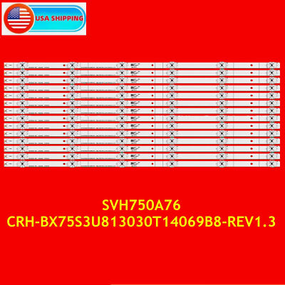 LED Backlight strip For Hisense SVH750A76 75A6G 75R6E3 75H6570G 75E3D 75H6510G