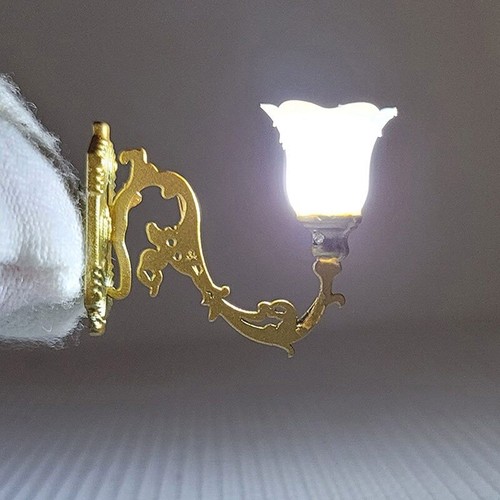 10PC Miniatures LED Wall Lamps HO/OO 1:87 Scale Courtyard Street Lights Model - Picture 4 of 12