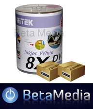 1200 x Ritek Blank DVD-R media 8X 4.7GB Full Hub Printable DVD -R discs