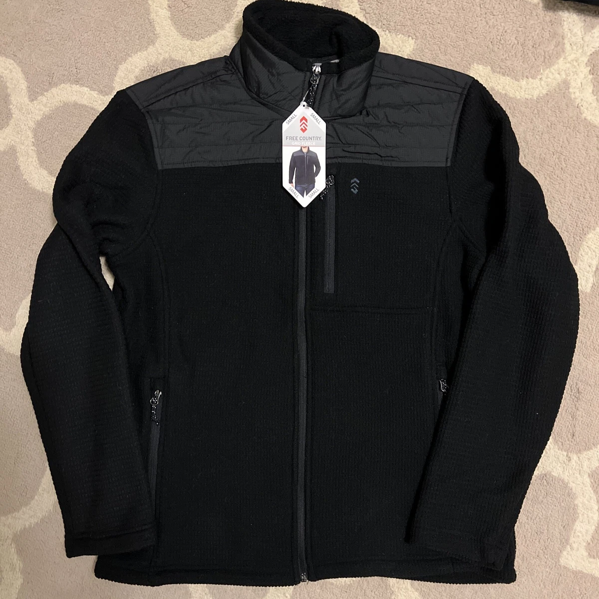 Free country men's fleece jacket cheap