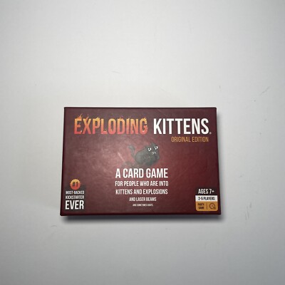 Neu Exploding Kittens Kartenspiel Original Spaß Familie Erwachsene & Kinder ab 7+ UK