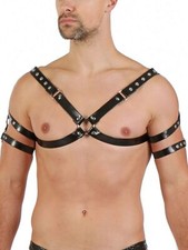 Harness Herren Kunstleder Body Techno Clubwear Rave Kinky Gothic