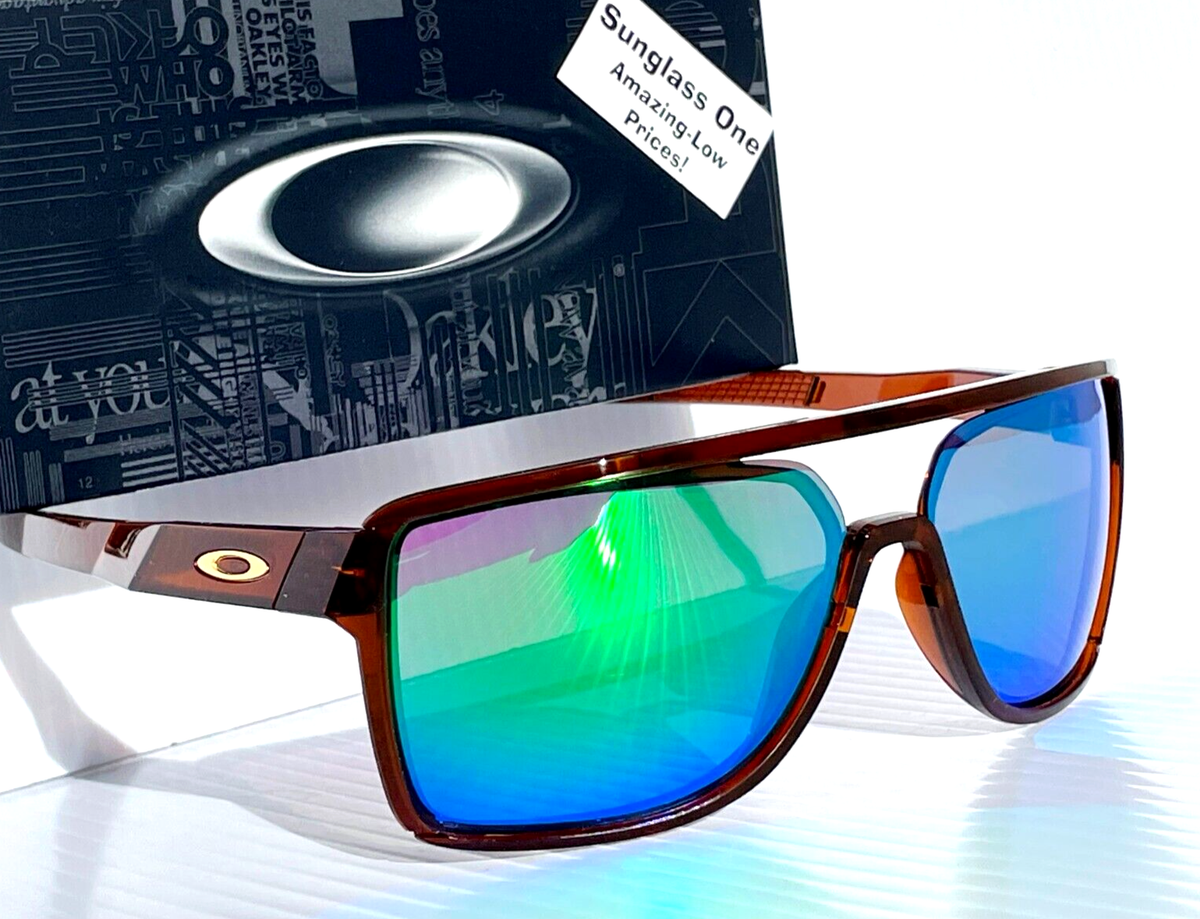 NEW Oakley CASTEL Rootbeer POLARIZED Galaxy Jade Lens Sunglass NEW Oakley CASTEL Rootbeer POLARIZED Galaxy Jade Lens Sunglass