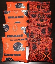 CHICAGO BEARS Cornhole Bags 8 ACA Regulation Corn Toss Baggo Bean Bags