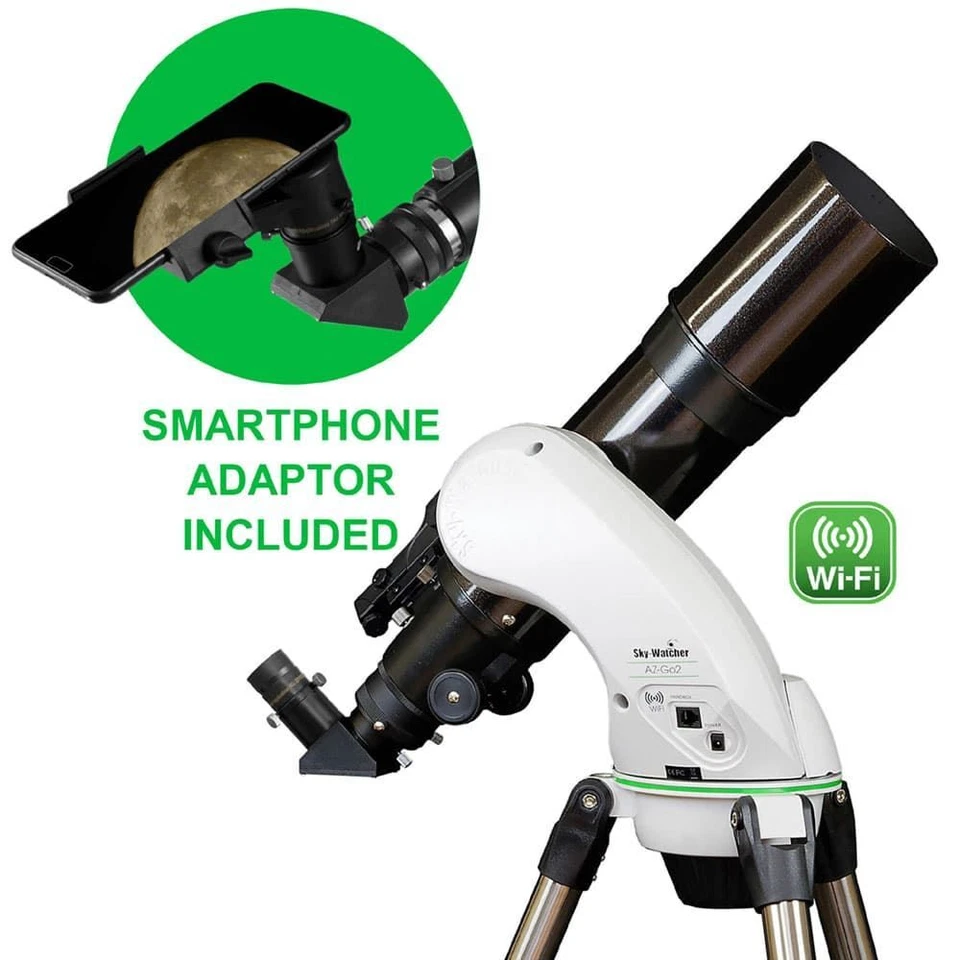 Sky Watcher Startravel 102 WiFi Refractor Astronomy Telescope with AZ-GO2 Mount - Image 2 of 4