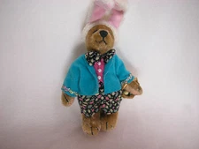 World of Miniature Bears #823 By Theresa Yang Plush Bear Eggbert CLOSING Rabbit