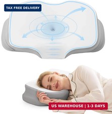 Ergo Pillow for Sleep Apnea, Neck Pain, and Snoring Relief, Orthopedic,Standard