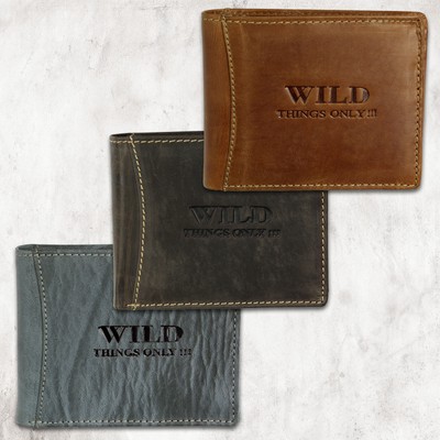 Wild Things Only echtesLeder Geldbörse Herren Brieftasche verschiedene OPJ103X
