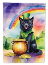 Caroline's Treasures Schipperke St Patrick's Day House Flag DAC5605CHF