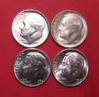 Roosevelt Dime Silver Lot - 4 Mixed Date Coins